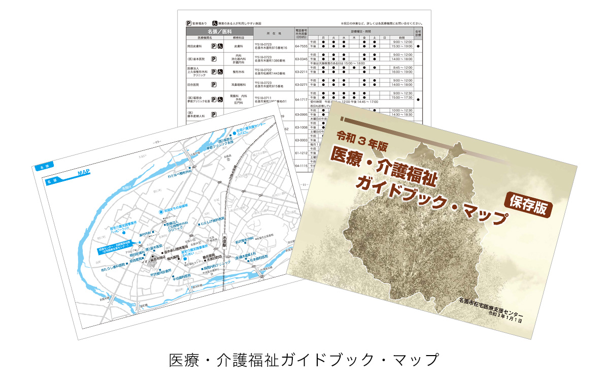 「医療・介護福祉ガイドブック、マップ」 写真